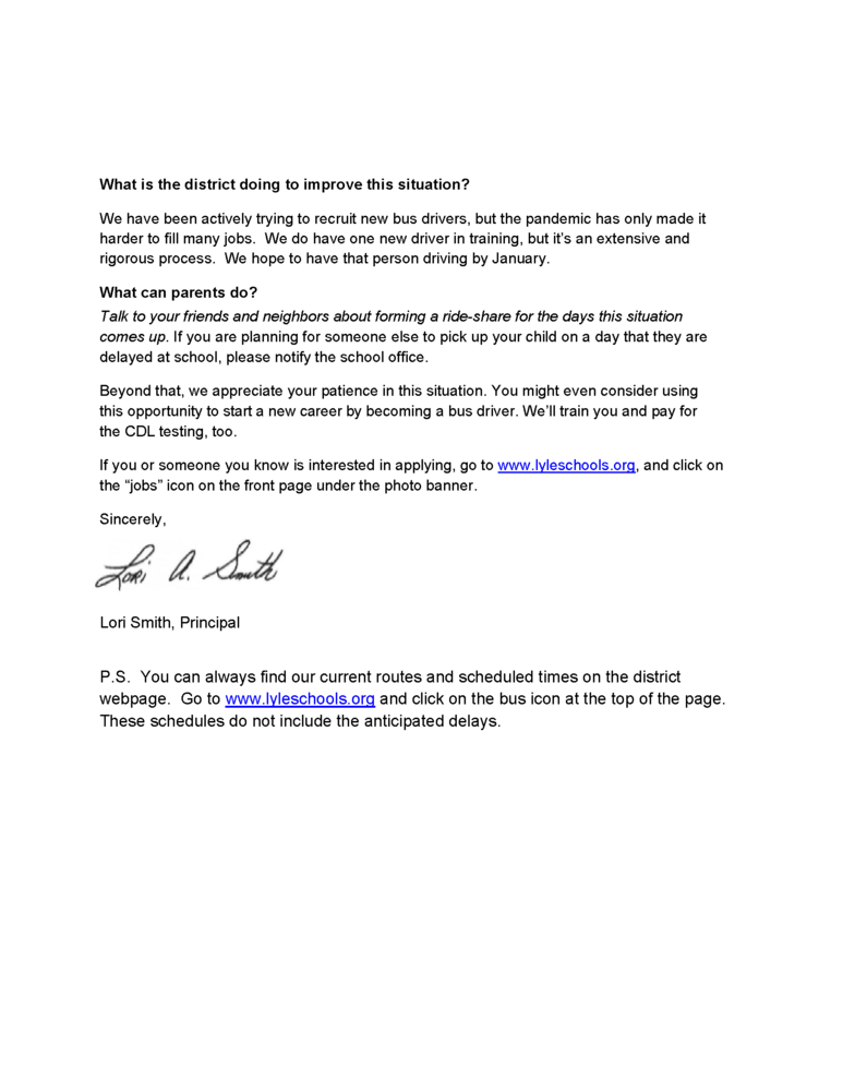 Bus Route Delays December Parent Letter Eng p2